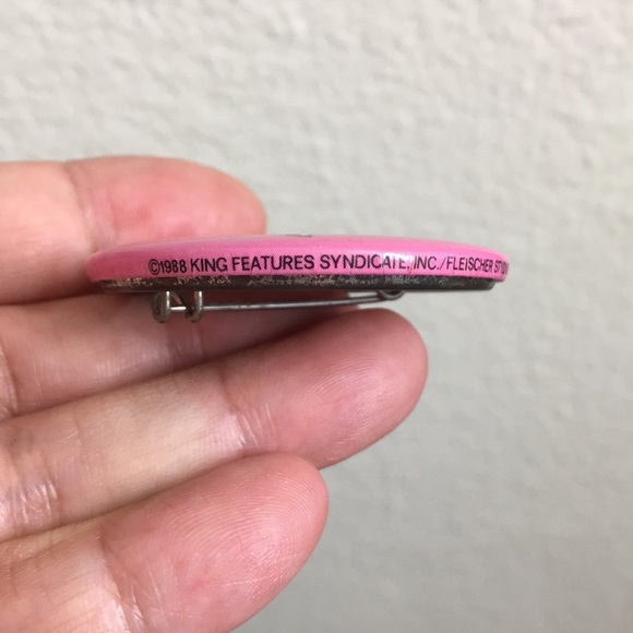 🖤2011 Betty boop in the glass design button pin brooch - Picture 7 of 10